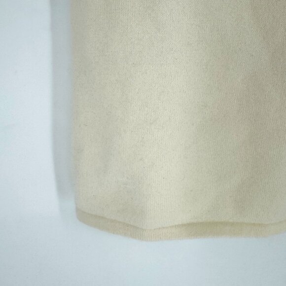 Charlotte Brody Cashmere Short Sleeve Crew Neck Sweater Cream Size Small - Picture 3 of 7